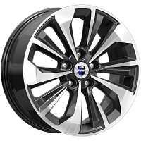 Литые диски Авиор (КС936) 7.000xR17 5x114.3 DIA67.1 ET45 алмаз черный для Honda Civic Type R
