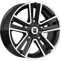 Литые диски Арена (КС864) 6.500xR16 5x139.7 DIA98 ET40 алмаз черный SK для Lada Niva