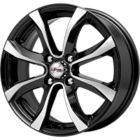 Литые диски Дайс (КС696) 6.000xR15 4x100 DIA67.1 ET38 Блэк Джек для Hyundai Solaris Литые диски Дайс (КС696) 6.000xR15 4x100 DIA67.1 ET38 Блэк Джек для Hyundai Solaris