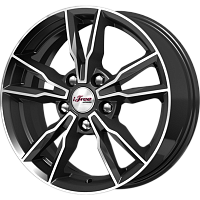 Литые диски Икигай (КС865) 6.500xR16 5x114.3 DIA67.1 ET45 Блэк Джек для Mazda 5