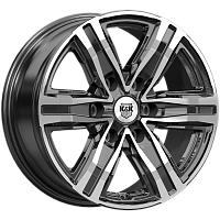 Литые диски R8 (КС1174) 7.500xR17 6x114.3 DIA66.1 ET45 алмаз черный