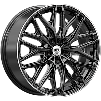 Литые диски Клермон (КС1156) 8.000xR19 5x114.3 DIA64.1 ET40 черный бриллиант для Haval H6 (5 Мест)