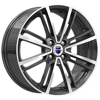 Литые диски Эрфурт (КС903) 7.000xR17 4x100 DIA67.1 ET37 алмаз черный