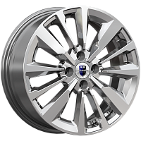 Литые диски Эрман (КС997) 6.500xR16 4x100 DIA60.1 ET41 дарк платинум для Renault Megane Литые диски Эрман (КС997) 6.500xR16 4x100 DIA60.1 ET41 дарк платинум для Renault Megane