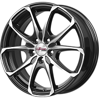 Литые диски Такеши (КС877) 6.000xR16 5x100 DIA67.1 ET35 Блэк Джек для Jetta Va3