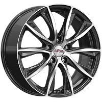 Литые диски Каzантип (КС684М) 7.500xR18 5x100 DIA56.1 ET48 Блэк Джек для Subaru Impreza