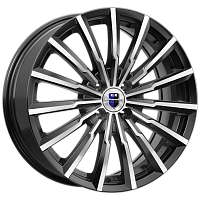 Литые диски Акцент (КС641) 5.500xR14 4x100 DIA56.6 ET45 алмаз черный для Ravon