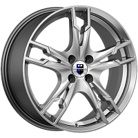 Литые диски Солар (КС875) 7.000xR17 4x100 DIA67.1 ET38 дарк платинум для Solaris Krx