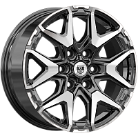 Литые диски Гангут (КС1176) 7.500xR18 6x139.7 DIA92.5 ET40 алмаз черный для KIA Carnival