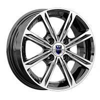 Литые диски Флэш (КС710) 5.000xR13 4x100 DIA67.1 ET35 алмаз черный