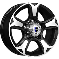 Литые диски Атлант (КС757) 7.000xR16 5x139.7 DIA108.5 ET35 алмаз черный