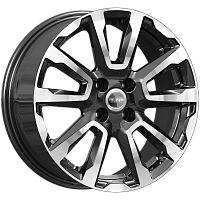 Литые диски КС1026 (16_Vesta Cross) (КС1026) 6.500xR16 4x100 DIA60.1 ET43 алмаз черный Литые диски КС1026 (16_Vesta Cross) (КС1026) 6.500xR16 4x100 DIA60.1 ET43 алмаз черный