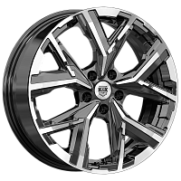 Литые диски Айона (КС1169) 6.500xR18 5x114.3 DIA64.1 ET40 алмаз черный для Honda
