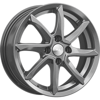 Литые диски ОСАКА (КЛ317) 6.000xR15 4x100 DIA54.1 ET48 графит для KIA Rio Литые диски ОСАКА (КЛ317) 6.000xR15 4x100 DIA54.1 ET48 графит для KIA Rio