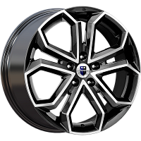 Литые диски Пандора (КС466) 8.500xR19 5x114.3 DIA60.1 ET35 алмаз черный